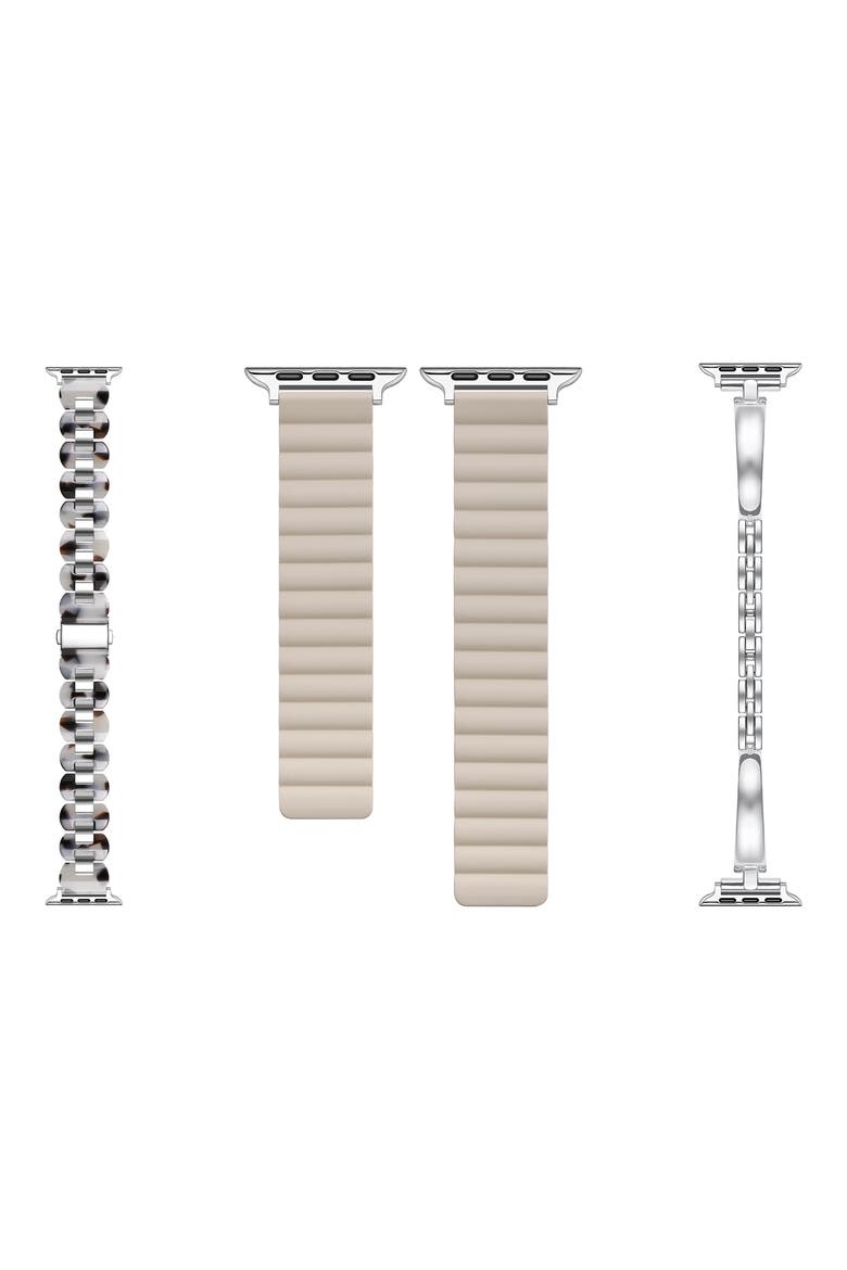 Assorted 3-Pack Apple Watch® Watchbands, Alternate, color, SILVER ASSORTED