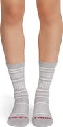 Bombas Check Fair Isle Cotton Blend Crew Socks