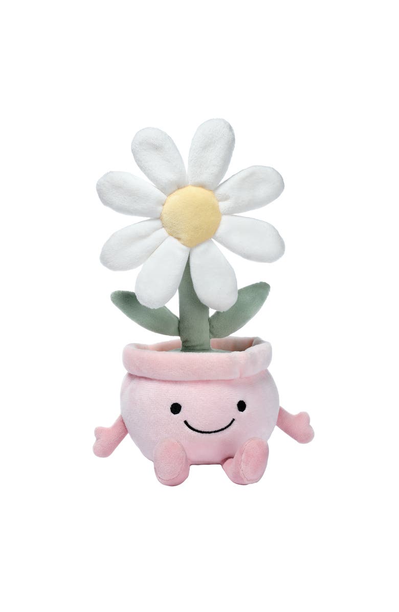 Lambs & Ivy Daisy Dreams Poseable Flower Pot Plush Stuffed Animal Toy - 11 Inch, Main, color, Pink