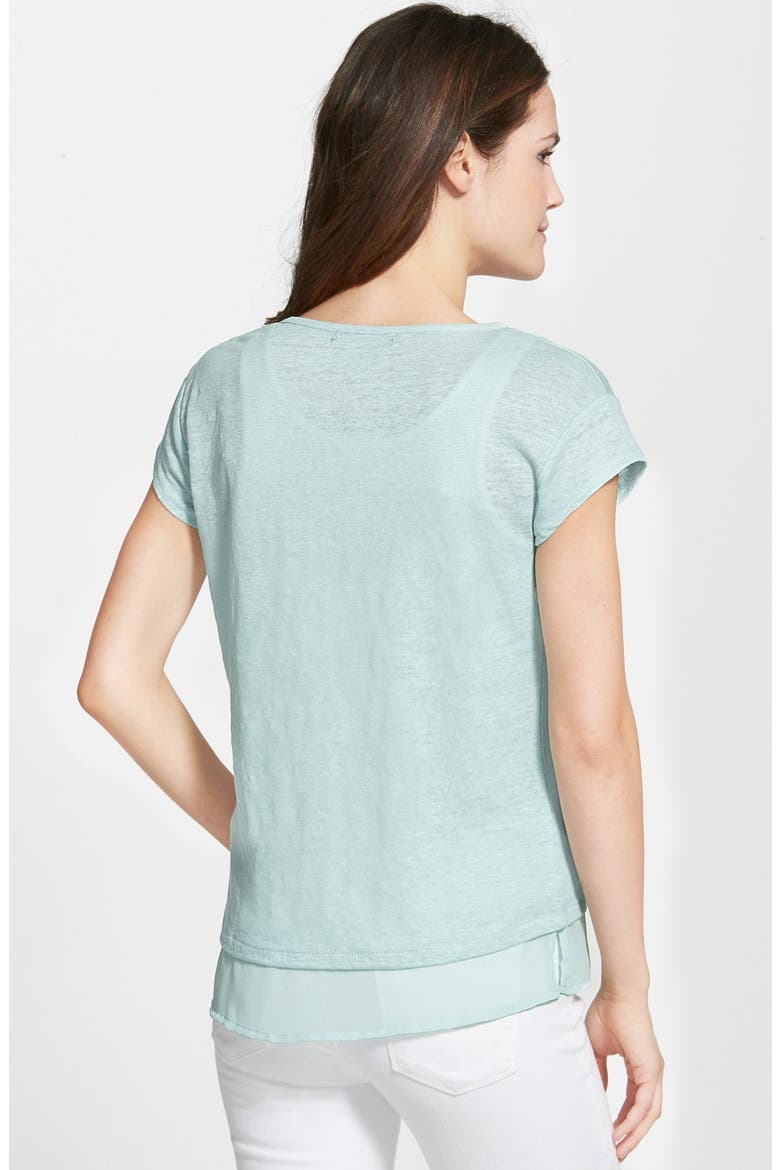 City Mix Layered Look Tee, Alternate, color, WINTER MINT