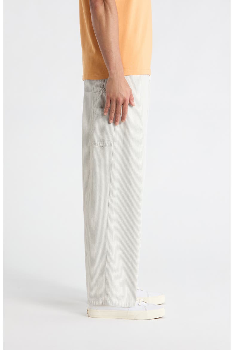 Mercer Stripe Single Knee Loose Fit Pants, Alternate, color, MERCER STRIPE, GRAPHITE / WAX