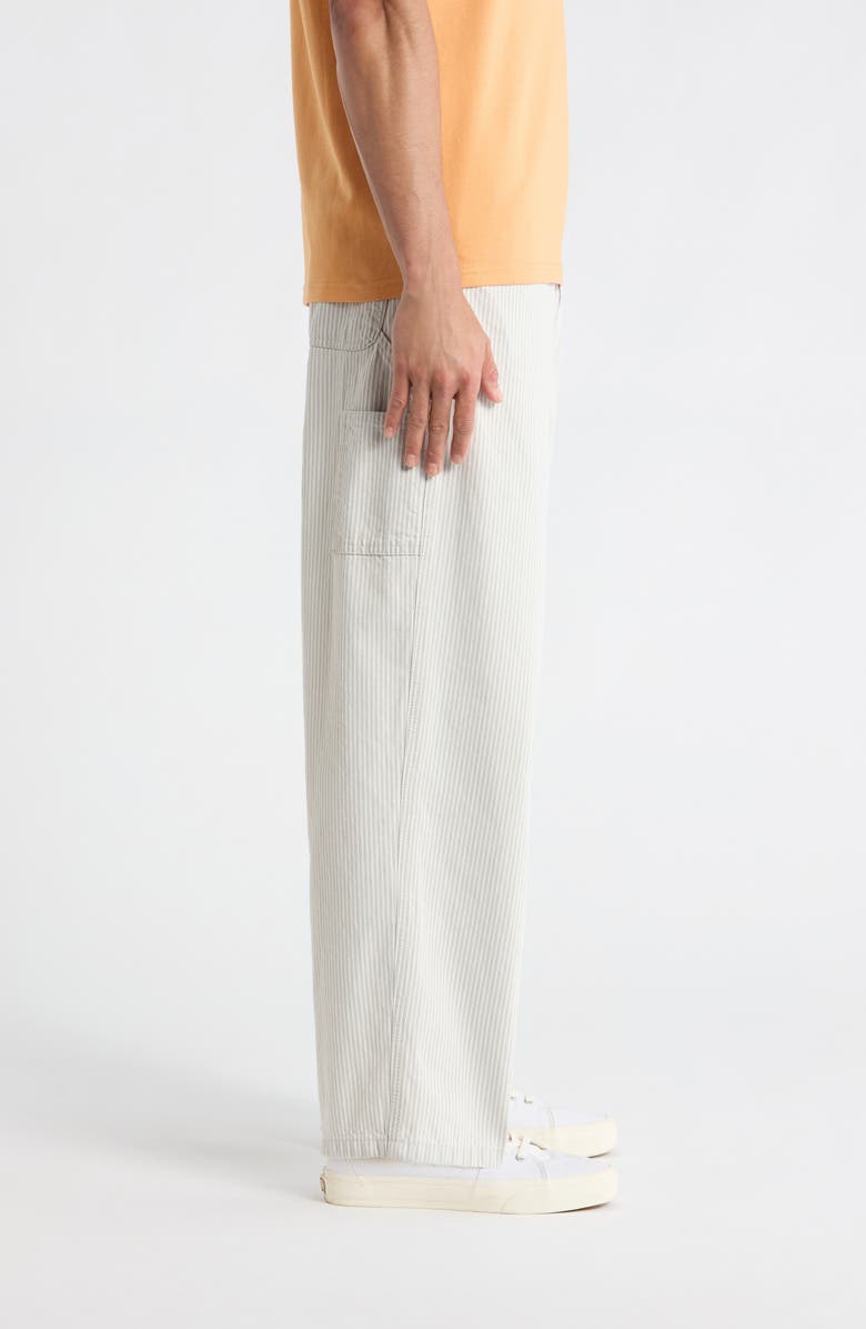 Carhartt Work In Progress Mercer Stripe Single Knee Loose Fit Pants, Alternate, color, Mercer Stripe, Graphite / Wax