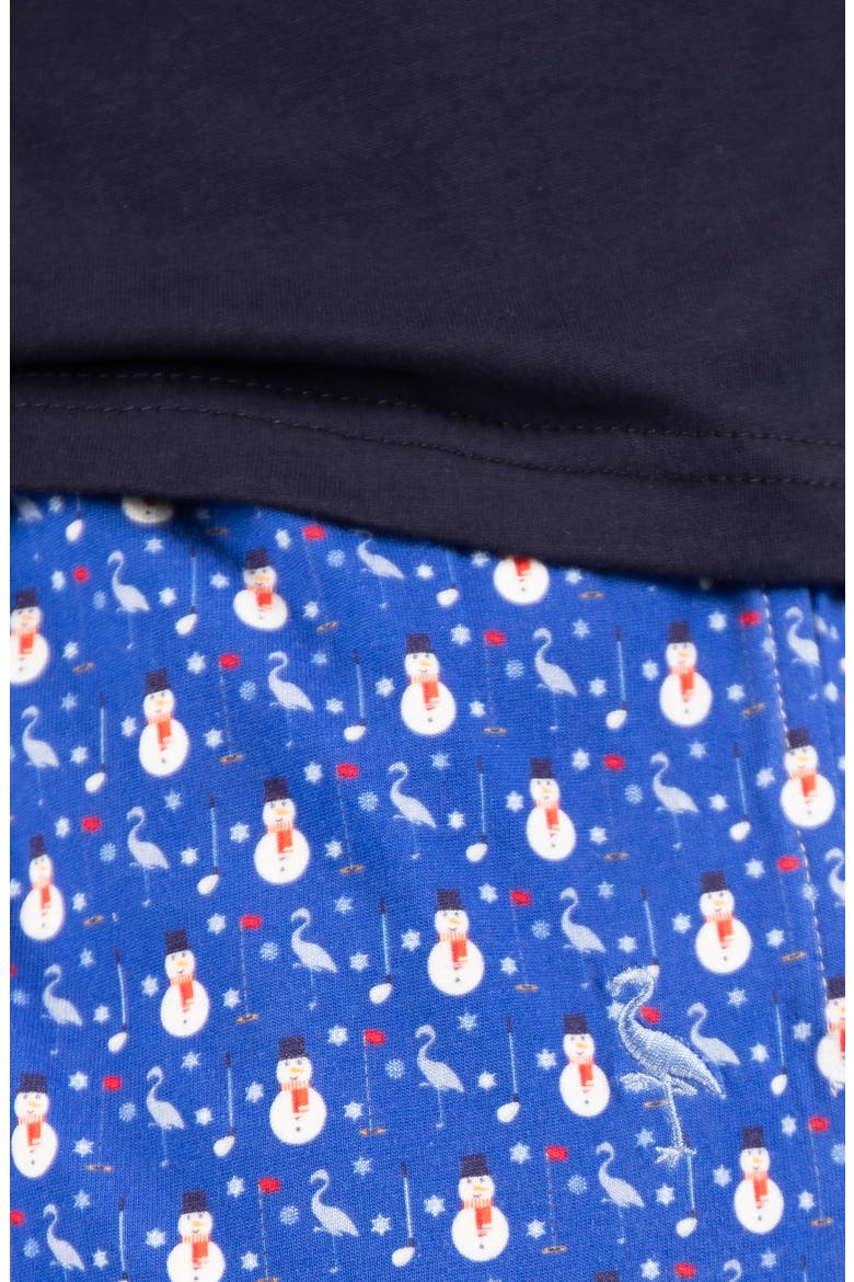 Snowman 2-Piece Pajama Set, Alternate, color, SAPPHIRE