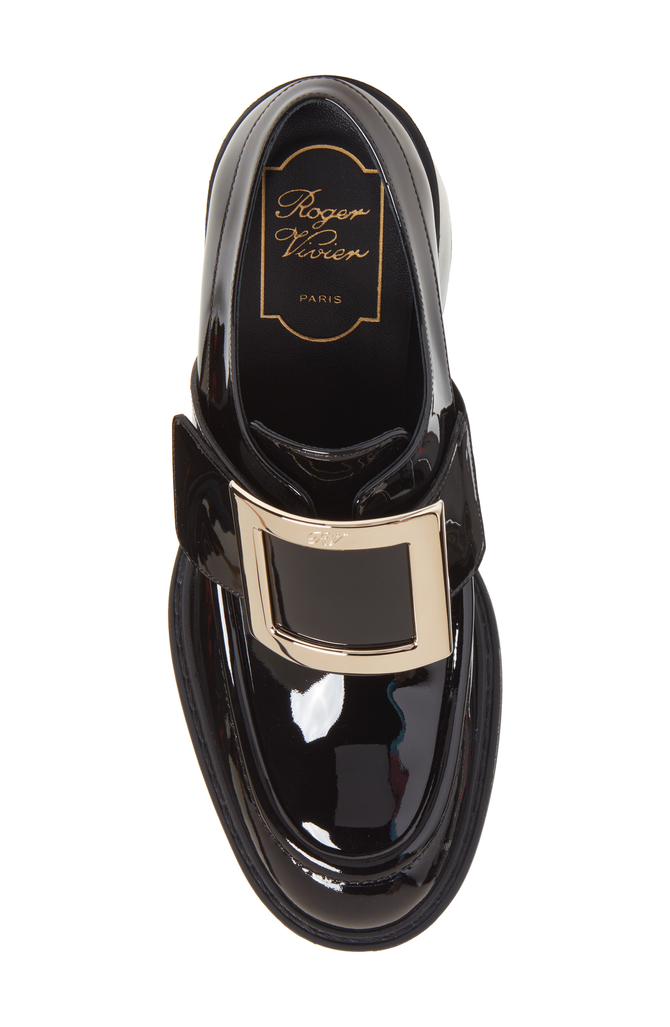 Roger Vivier Viv Rangers Buckle Loafer, Alternate, color, 