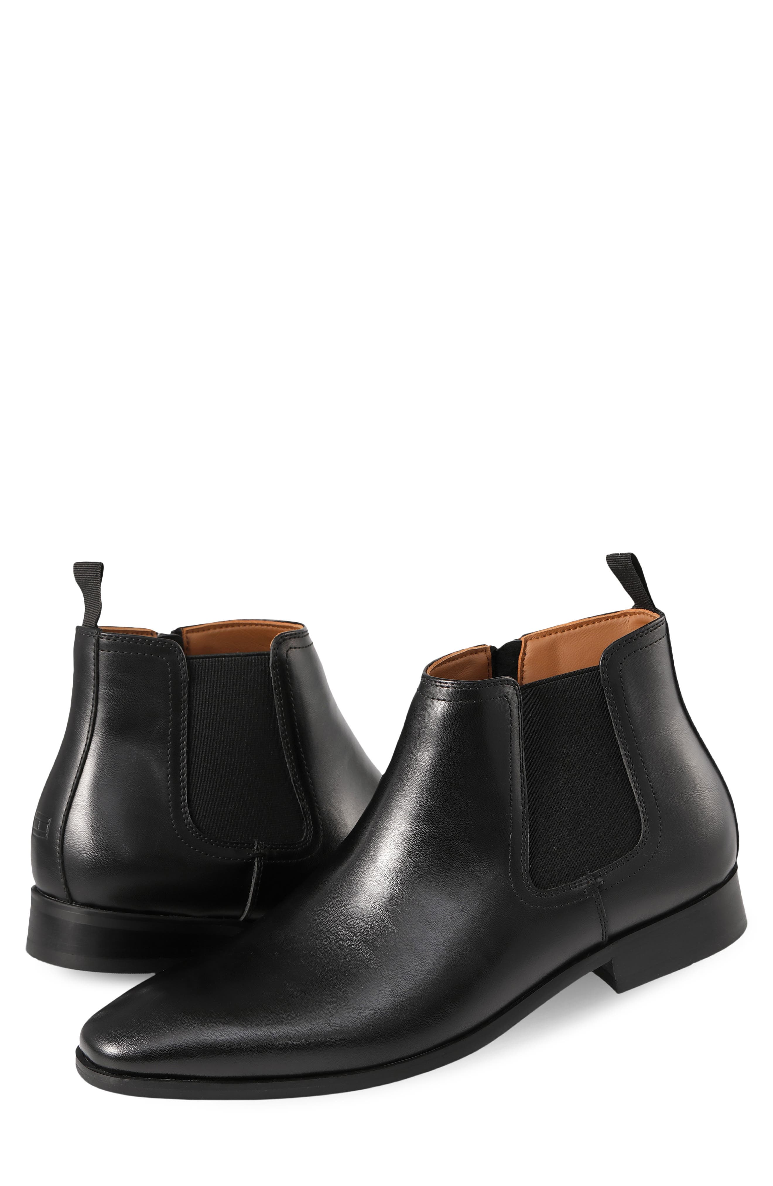 Solter Faux Leather Chelsea Boot, Alternate, color, BLACK