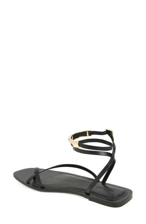 Madewell The Vira Bangle Ankle-wrap Sandal In True Black