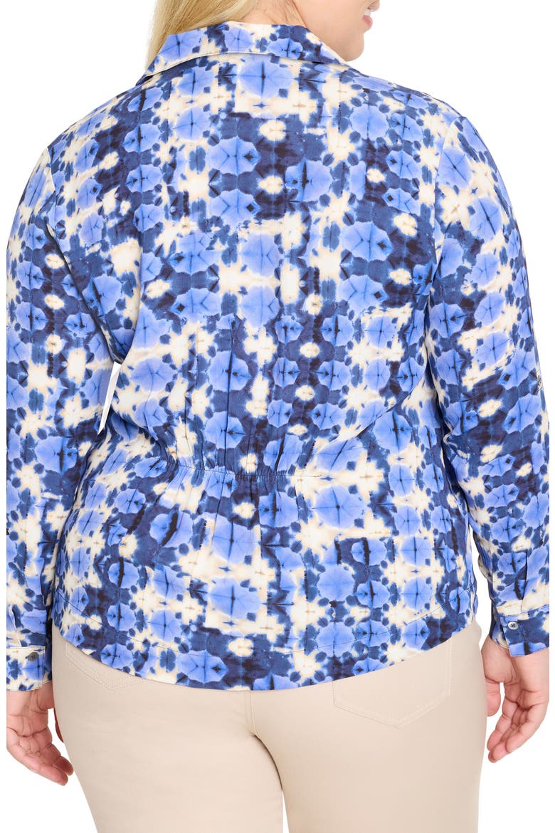 Shibori Stone Button-Up Shirt, Alternate, color, BLUE MULTI