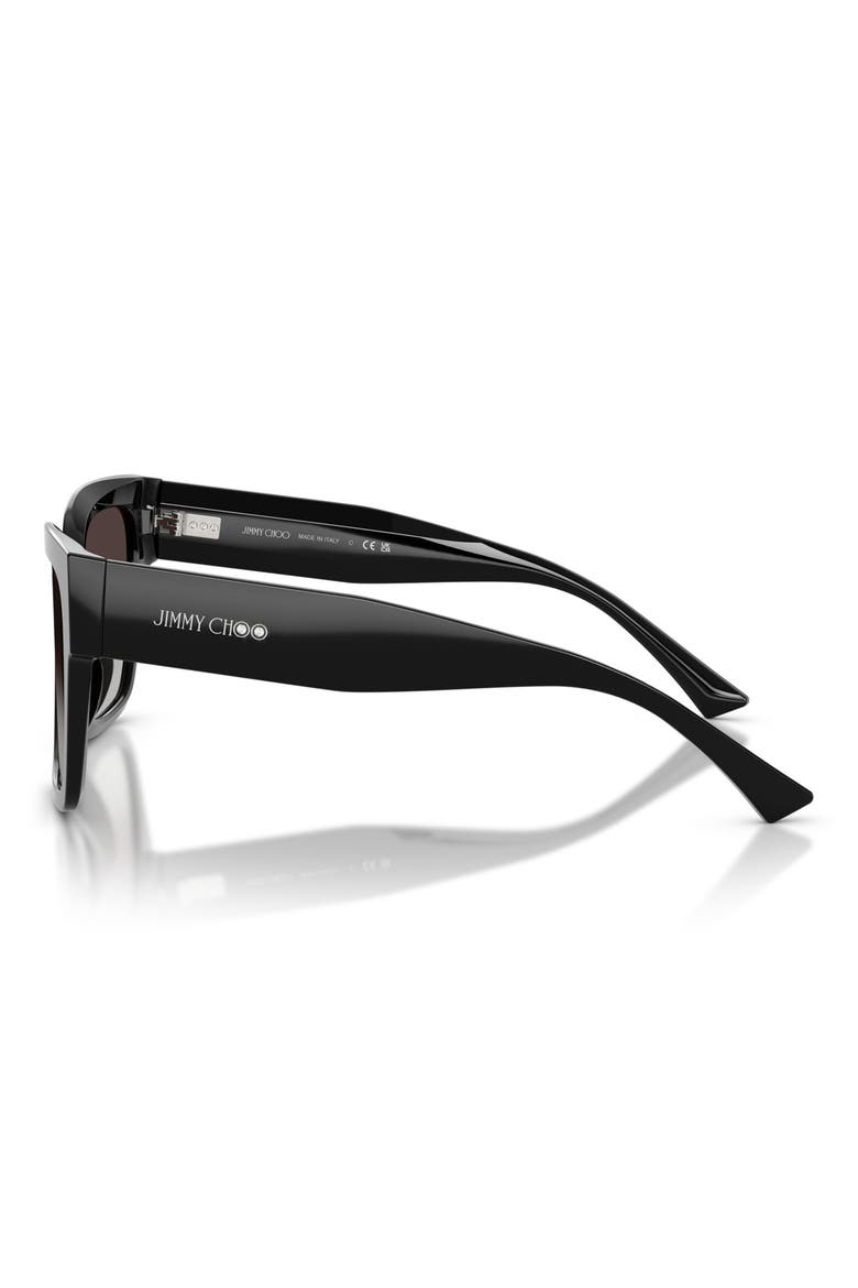 54mm Gradient Square Sunglasses, Alternate, color, BLACK / GRADIENT GRAY