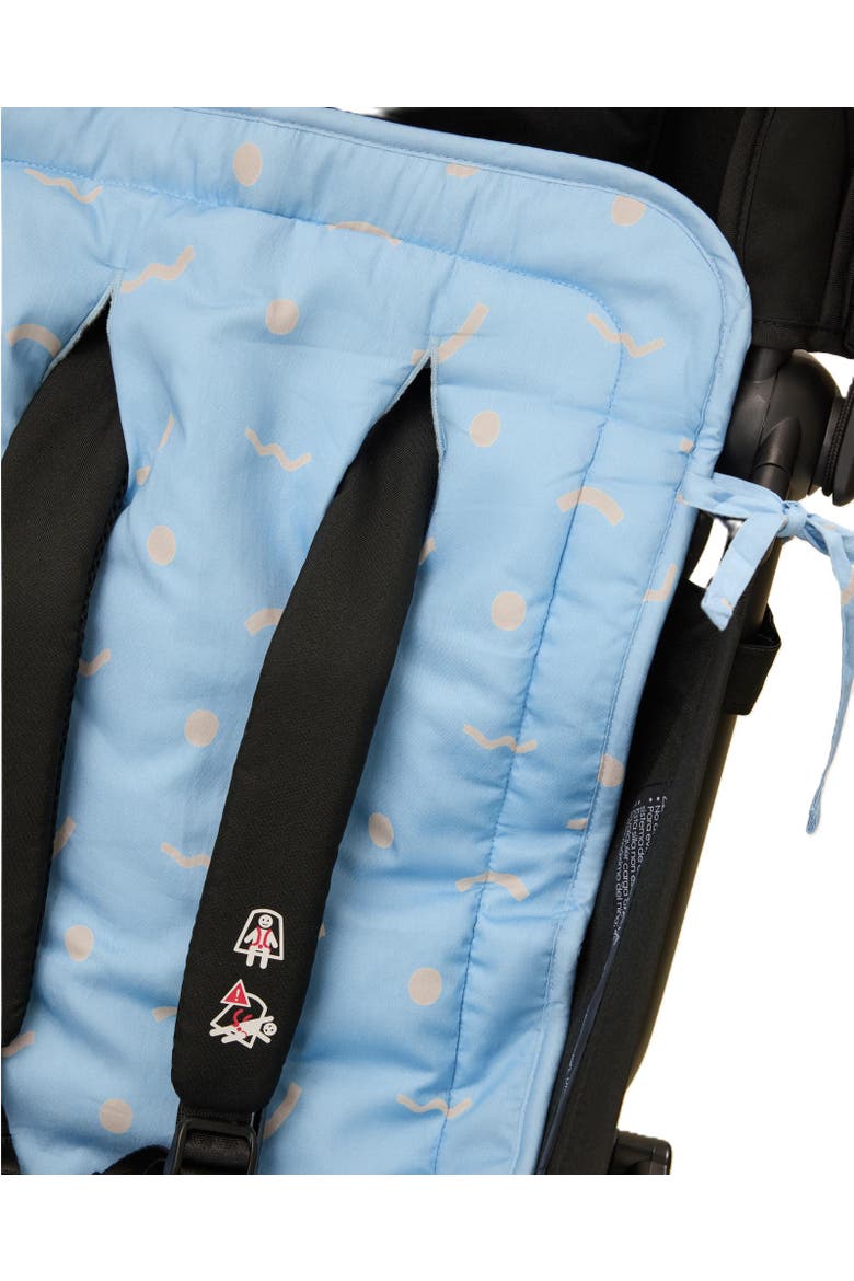 Stroller Party Seat Liner, Alternate, color, Sky Squiggles