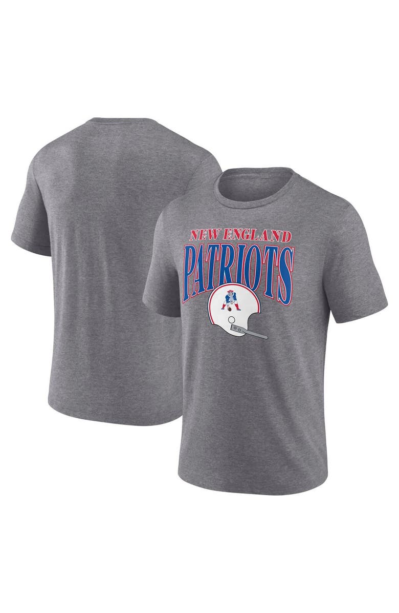 FANATICS Men's Fanatics Heather Gray New England Patriots Go-Getter Tri-Blend T-Shirt, Alternate, color,