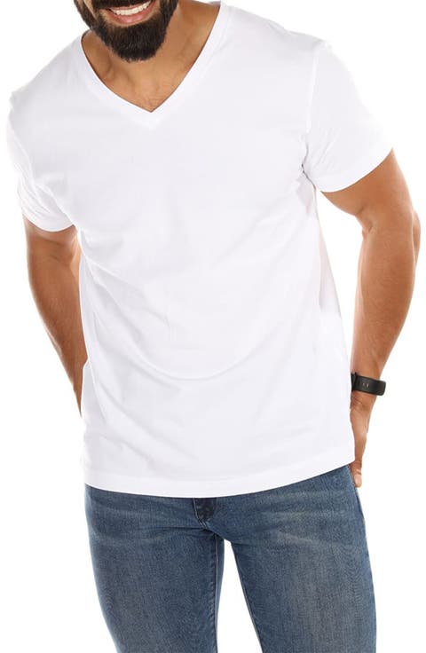 2-Pack Cool Stretch Cotton V-Neck Undershirts
