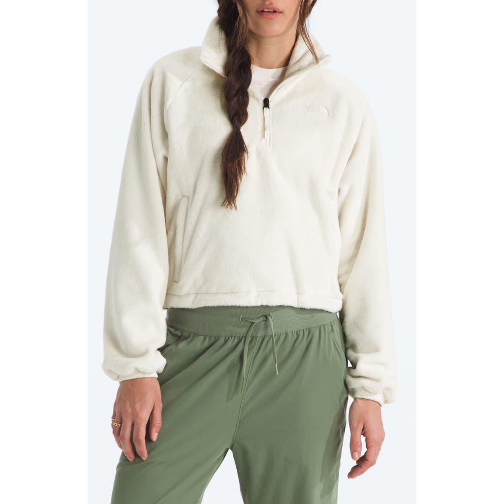 The North Face Osito Lux High Pile Fleece Jacket In White