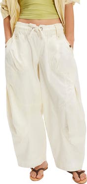 Free People Onset Cotton Twill Parachute Pants