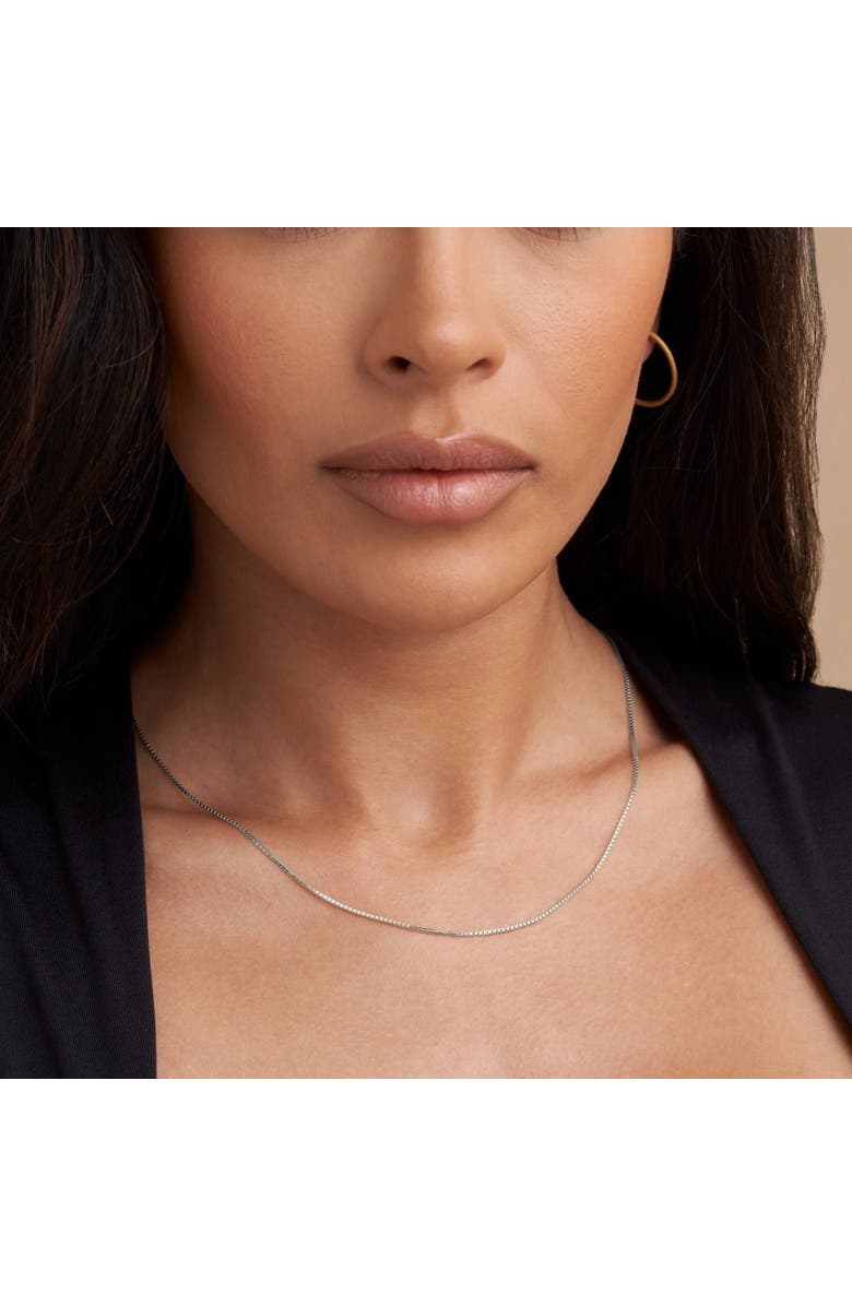 7879 Box Chain Necklace, Alternate, color, Platinum