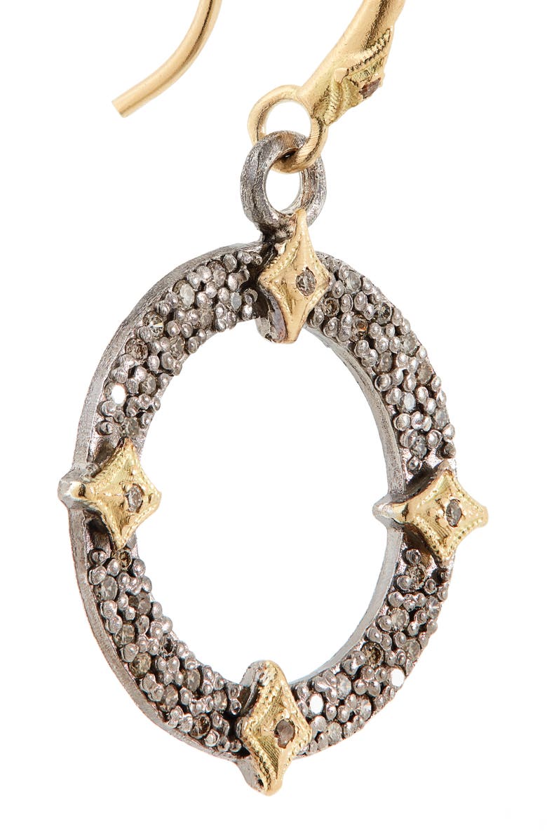 Armenta Drop Hoop Earrings, Alternate, color, Silver