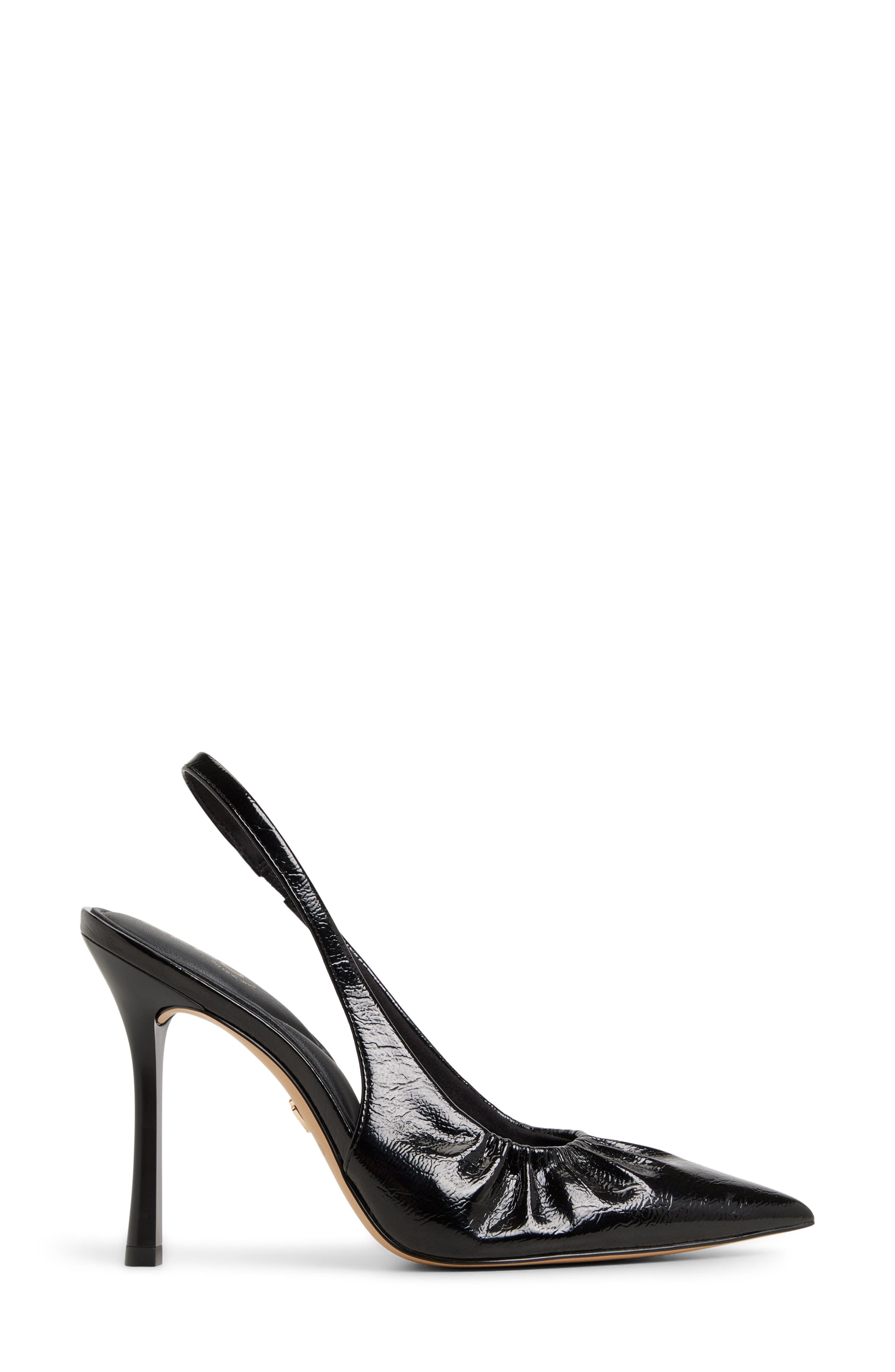 ALDO Mystie Slingback Pointed Toe Pump, Alternate, color, Black