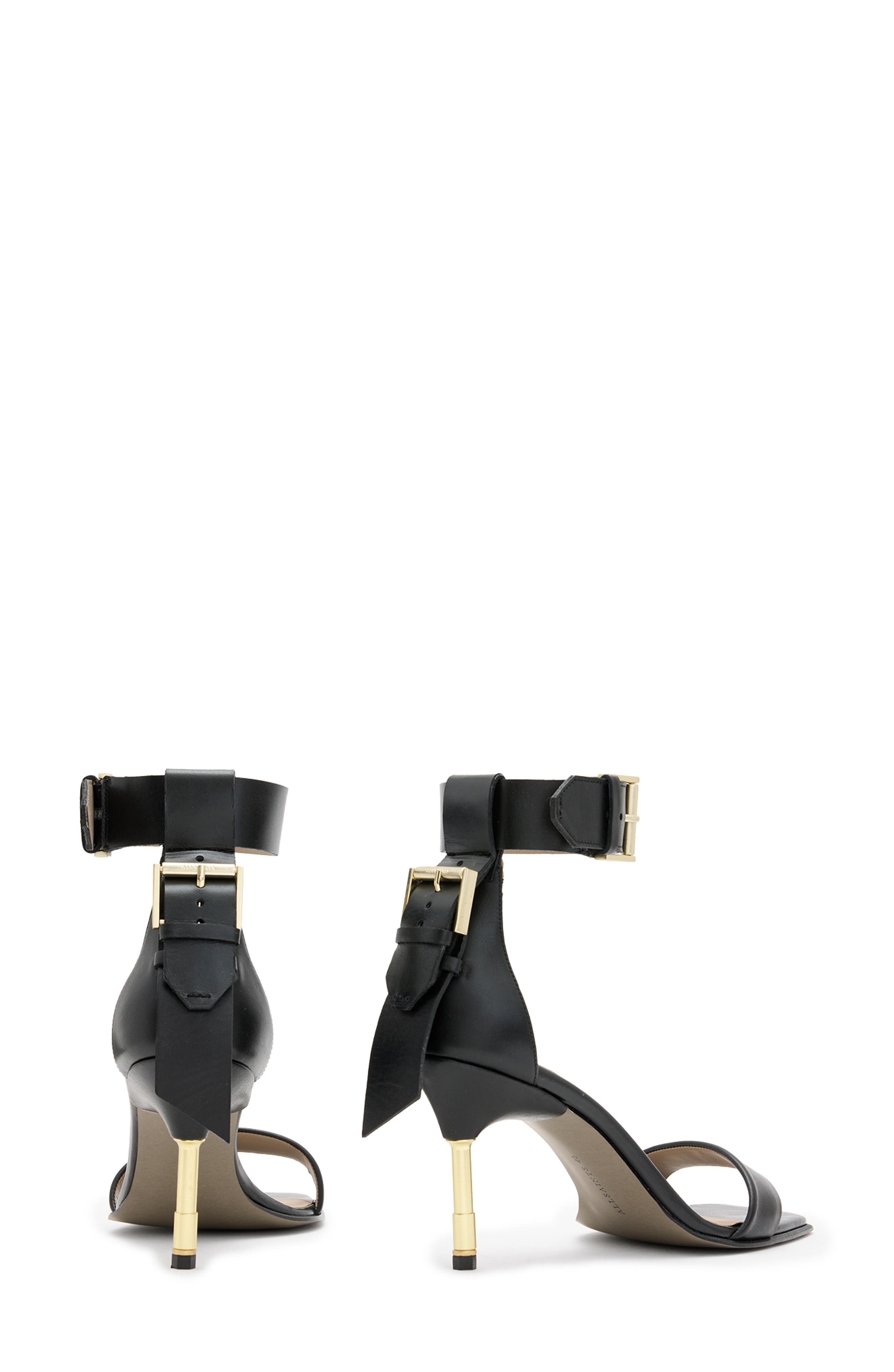 AllSaints Noir Ankle Strap Sandal, Alternate, color, 