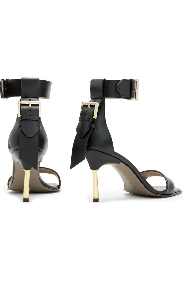 AllSaints Noir Ankle Strap Sandal, Alternate, color,