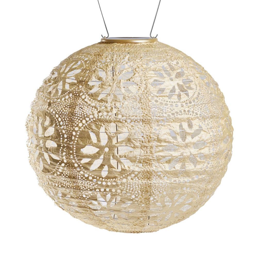 Allsop Home & Garden Soji Stella - Boho Globe Solar Lantern in Pearl at Nordstrom