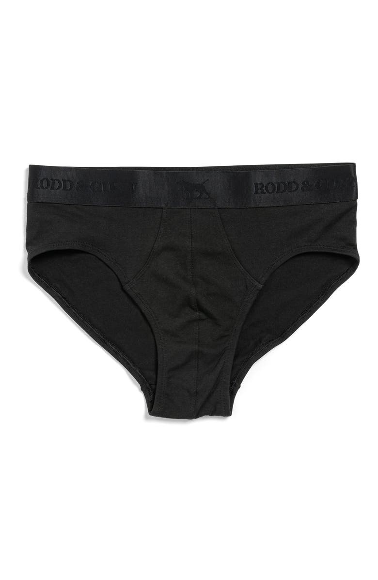 Rodd & Gunn 3-Pack Gunn Shy Briefs, Alternate, color, Black