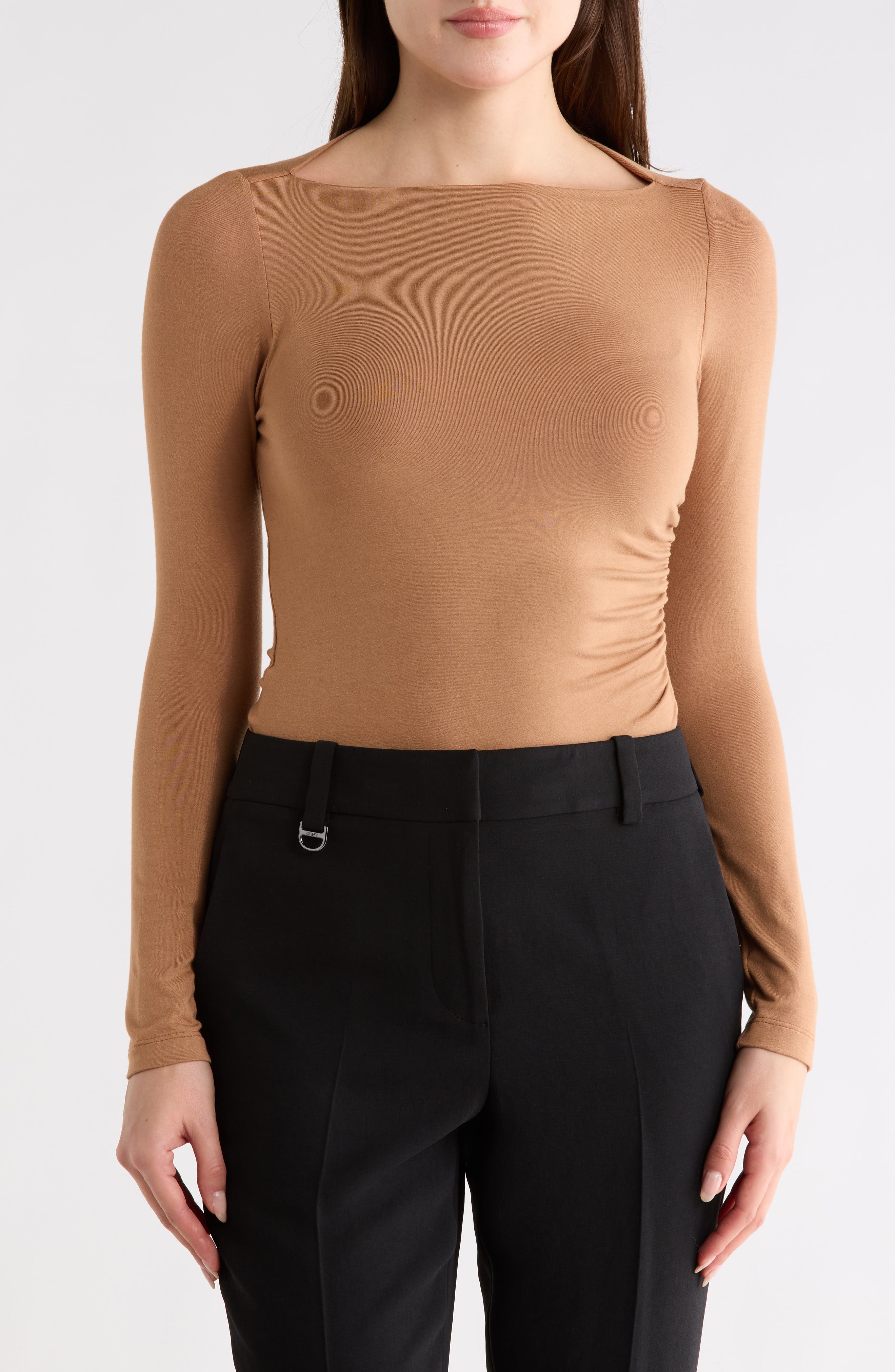 Renee C Boat Neck Knit Top