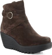 Fly London Loik Platform Wedge Bootie