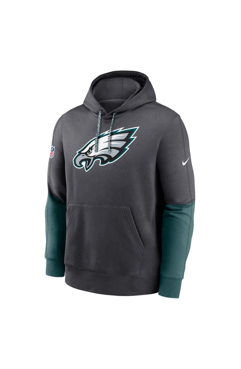 Nike Men's Nike Anthracite Philadelphia Eagles 2024 Sideline Club Pullover Hoodie, Alternate, color, Anthracite