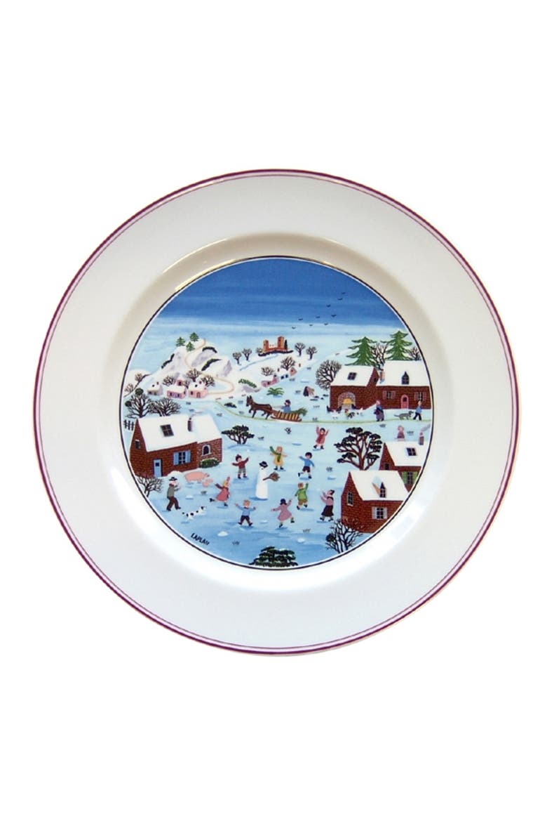 Villeroy & Boch Naif Christmas Dinner Plate, Alternate, color, White