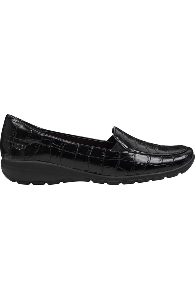 Easy Spirit Abriana Croc Embossed Faux Leather Loafer - Wide Width Available, Alternate, color,