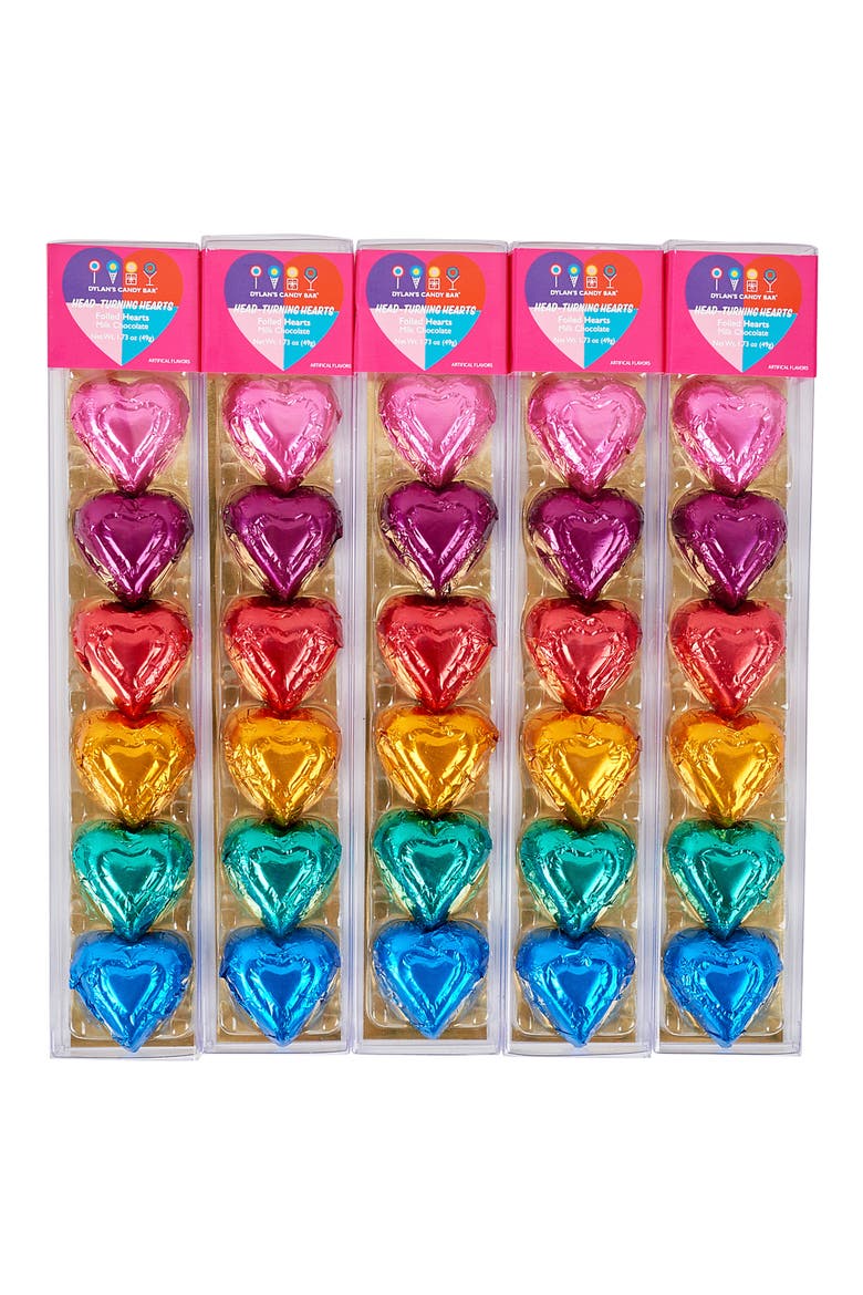 Head Turning Hearts Milk Chocolate Party Pack, Main, color, MULTI RED