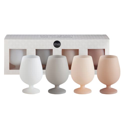 Porter Green Stemm | Silicone Unbreakable Wine Glasses In Multi