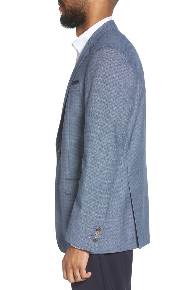 BOSS Hartlay Trim Fit Wool Blazer, Alternate, color, 