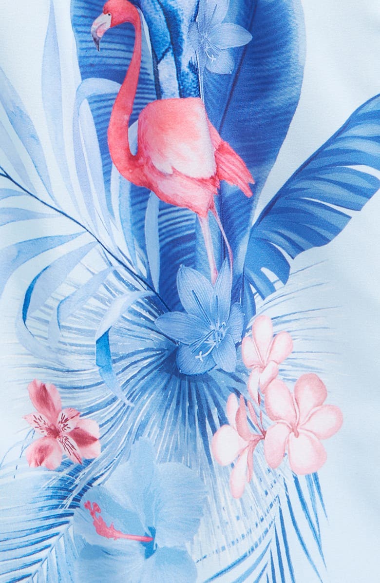 Vintage Summer Kids' Stretch Water Repellent Swim Trunks, Alternate, color, Blue