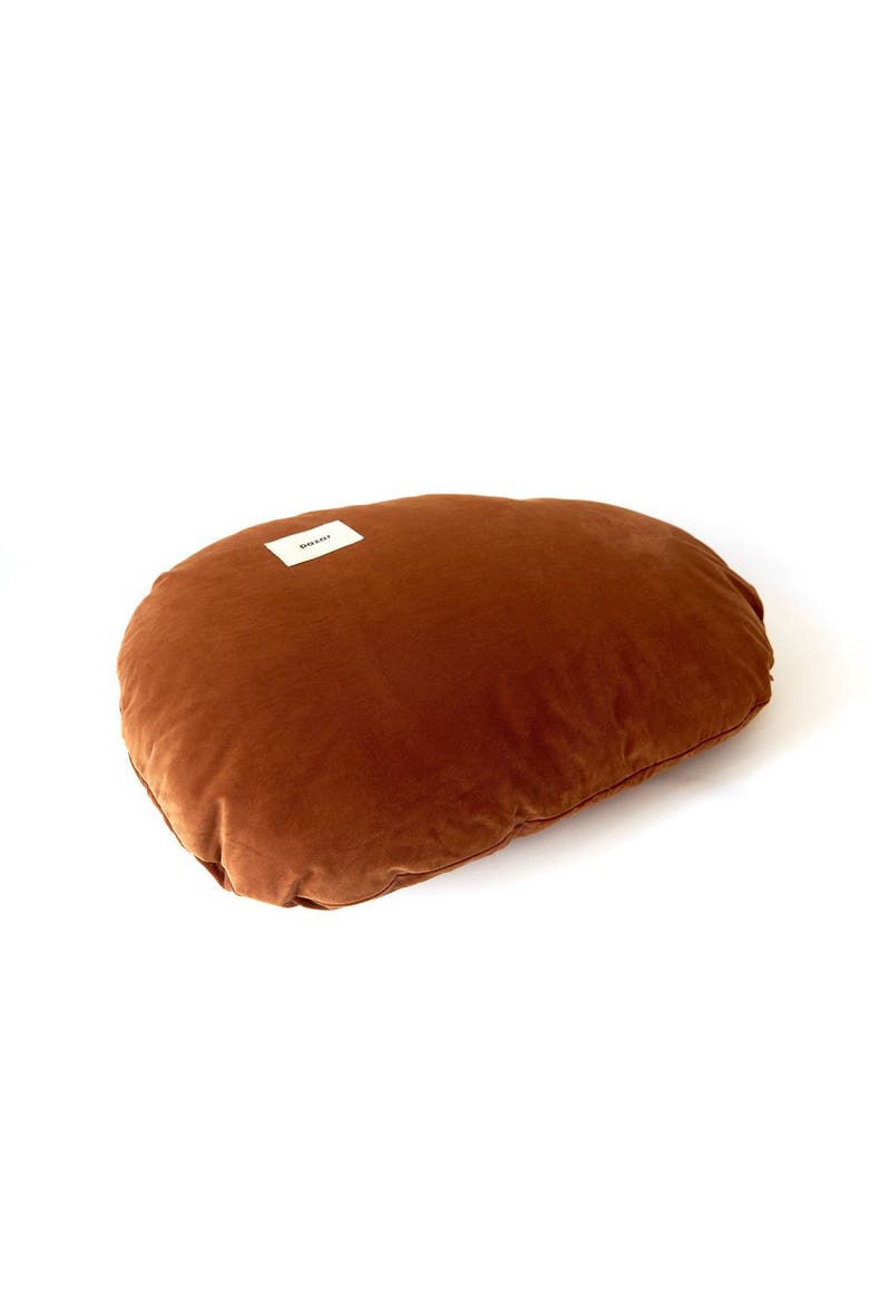 The Large Wobble in Velvet, Alternate, color, Rust