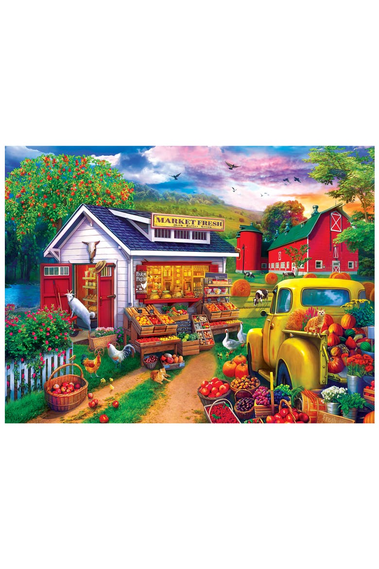 Market Fresh Morning 750 Piece Puzzle, Alternate, color, Multicolor