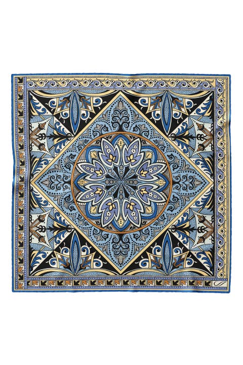 Capri - Hand Rolled Silk Neckerchief for Men