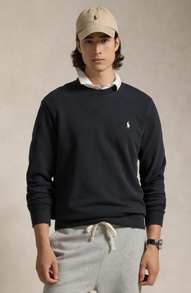 Polo Ralph Lauren Embroidered Logo Cotton French Terry Sweatshirt, Alternate, color,