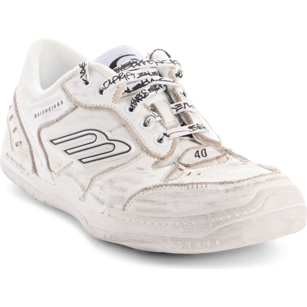 Balenciaga Hamptons 3b Sports Icon Leather Sneakers In Multi