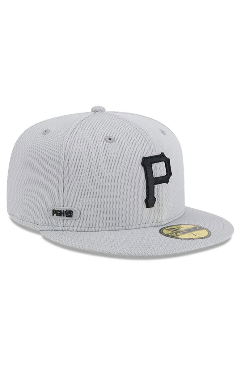 New Era Men's New Era Gray Pittsburgh Pirates 2025 MLB Clubhouse 59FIFTY Fitted Hat, Main, color, Gray