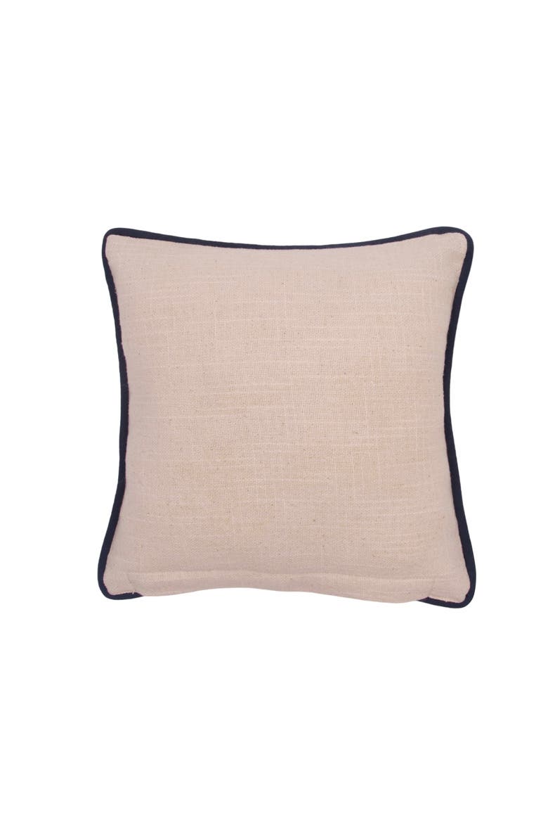 Abstract Oceanic Blue Sea Star Graphic Print Embellished Throw Pillow, 10" x 10", Alternate, color, Blue