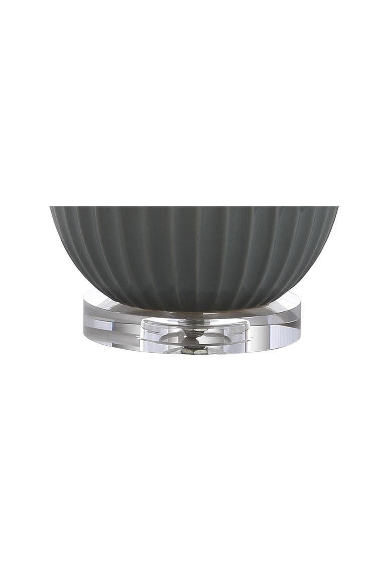 Thatcher 28.25" Contemporary Transitional Ceramic LED Table Lamp, Alternate, color, Gray