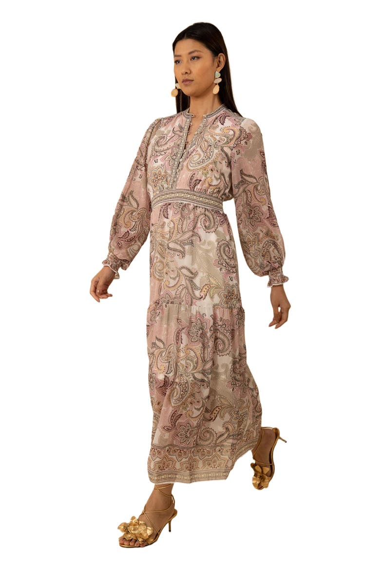 Shelby Chiffon Long Dress, Alternate, color, Ivory