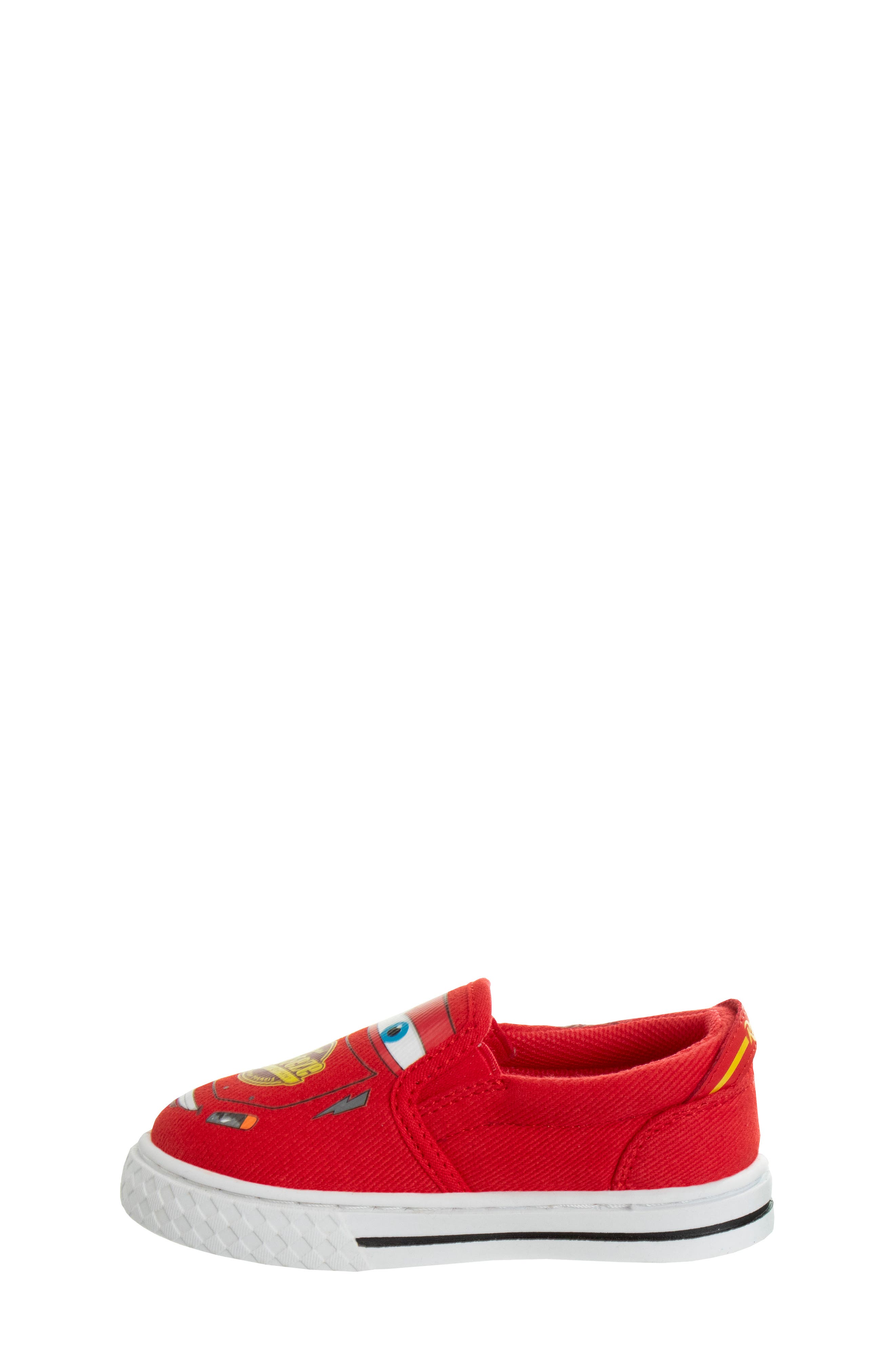 JOSMO Kids' Disney Pixar Cars Slip-On Sneaker, Alternate, color, Red
