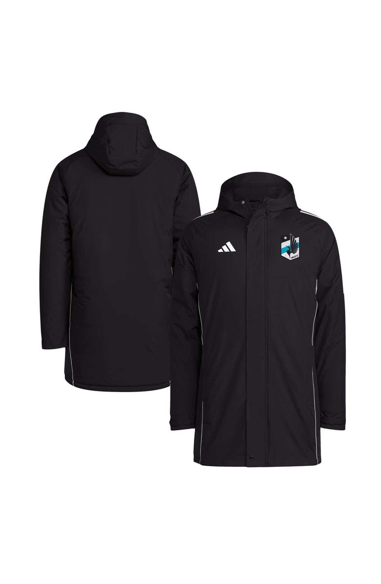 adidas Men's adidas Black Minnesota United FC Tiro 24 Full-Zip Hoodie Winter Parka, Alternate, color, 