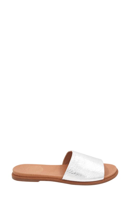 Andre Assous Fran Slide Sandal In Silver