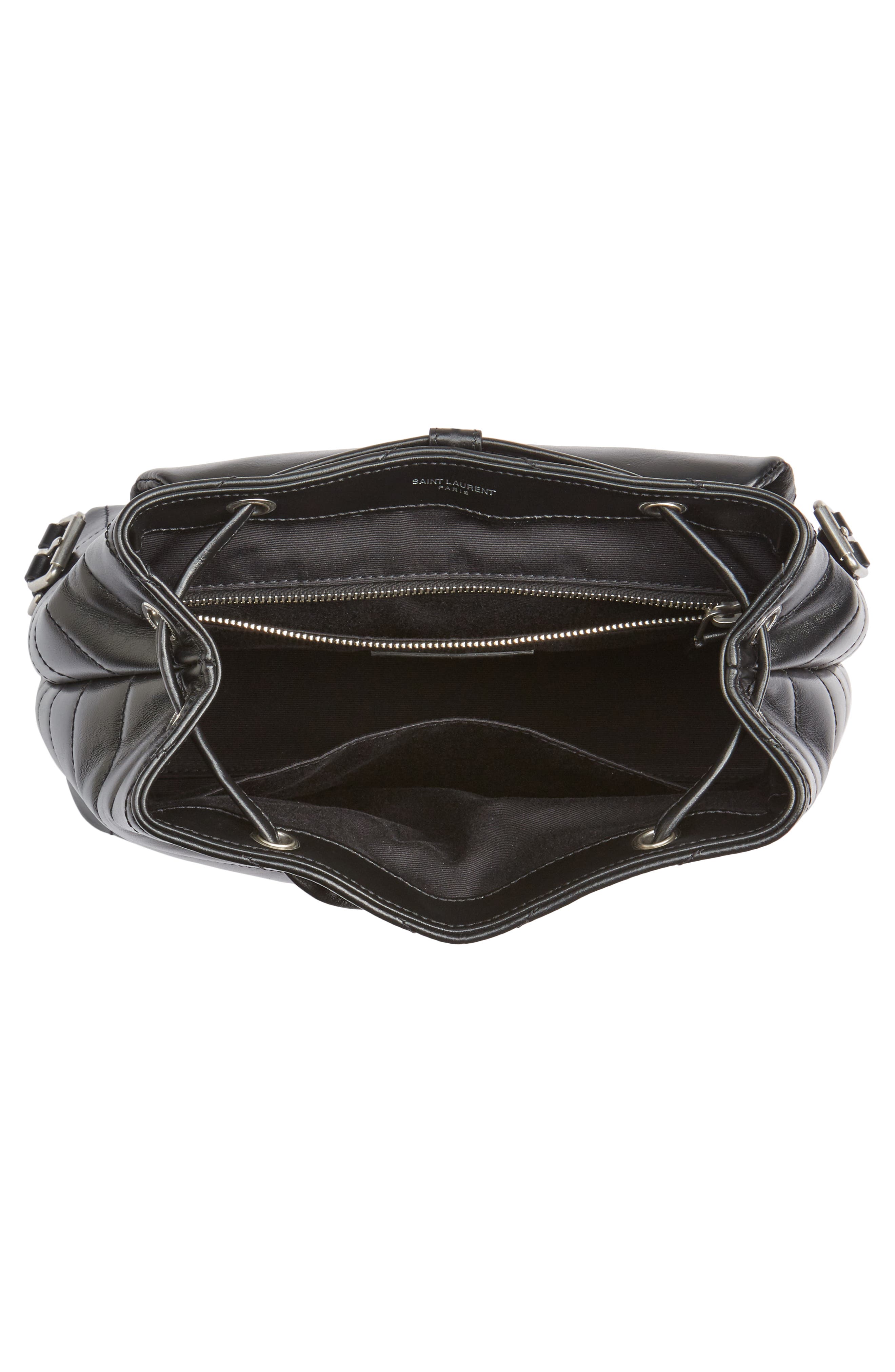 Saint Laurent Small Loulou Quilted Calfskin Leather Backpack, Alternate, color, 