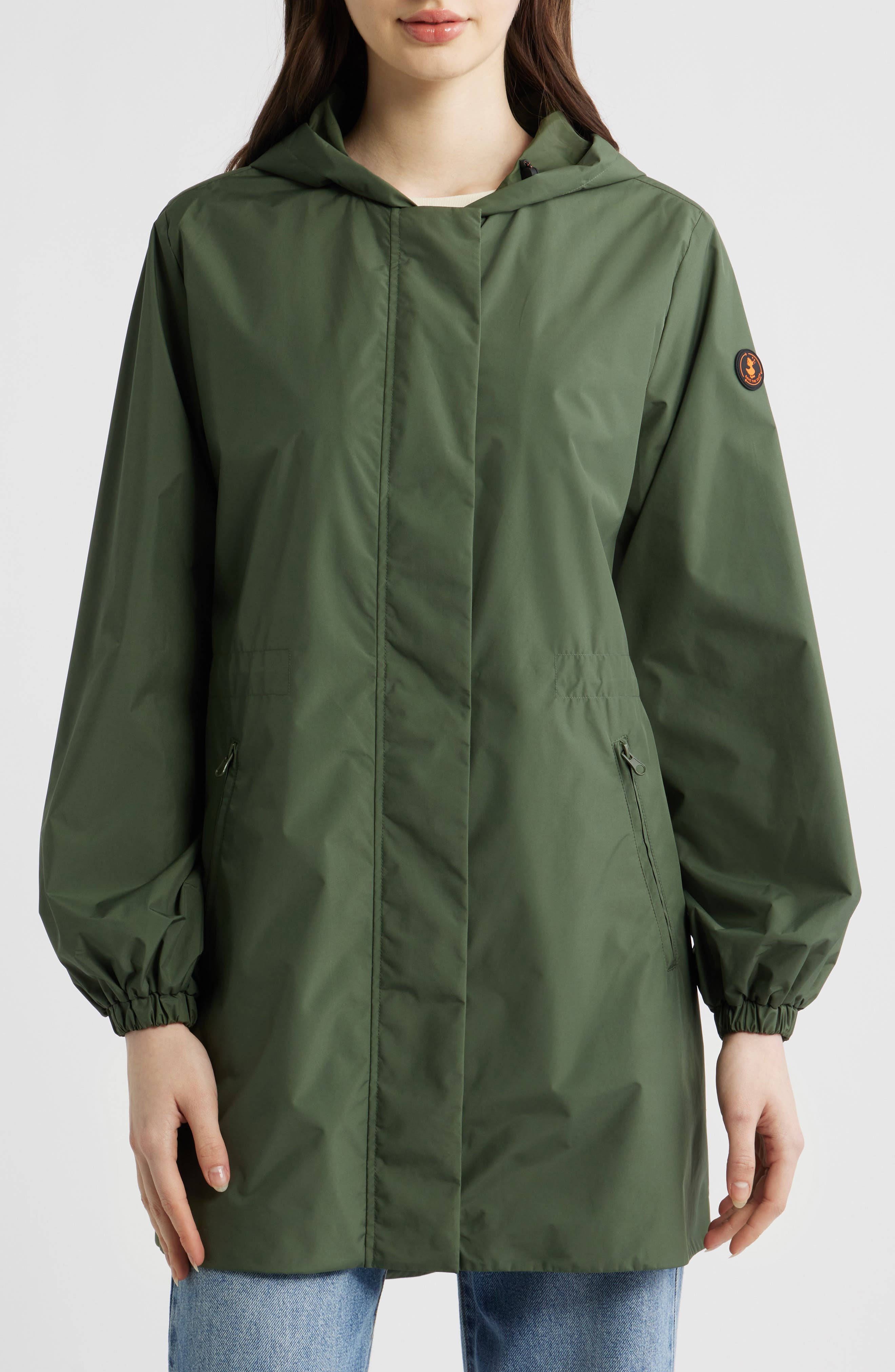 Fleur Water Resistant Hooded Raincoat - image 3