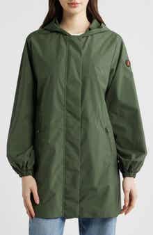 Fleur Water Resistant Hooded Raincoat
