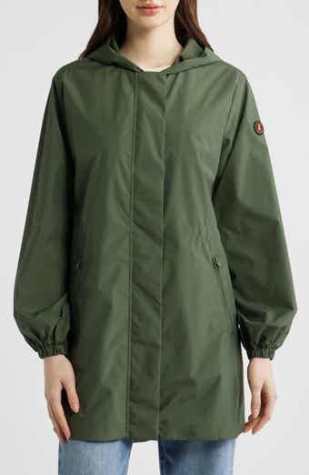 Fleur Water Resistant Hooded Raincoat