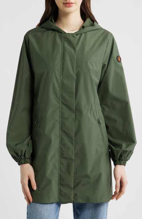 Fleur Water Resistant Hooded Raincoat